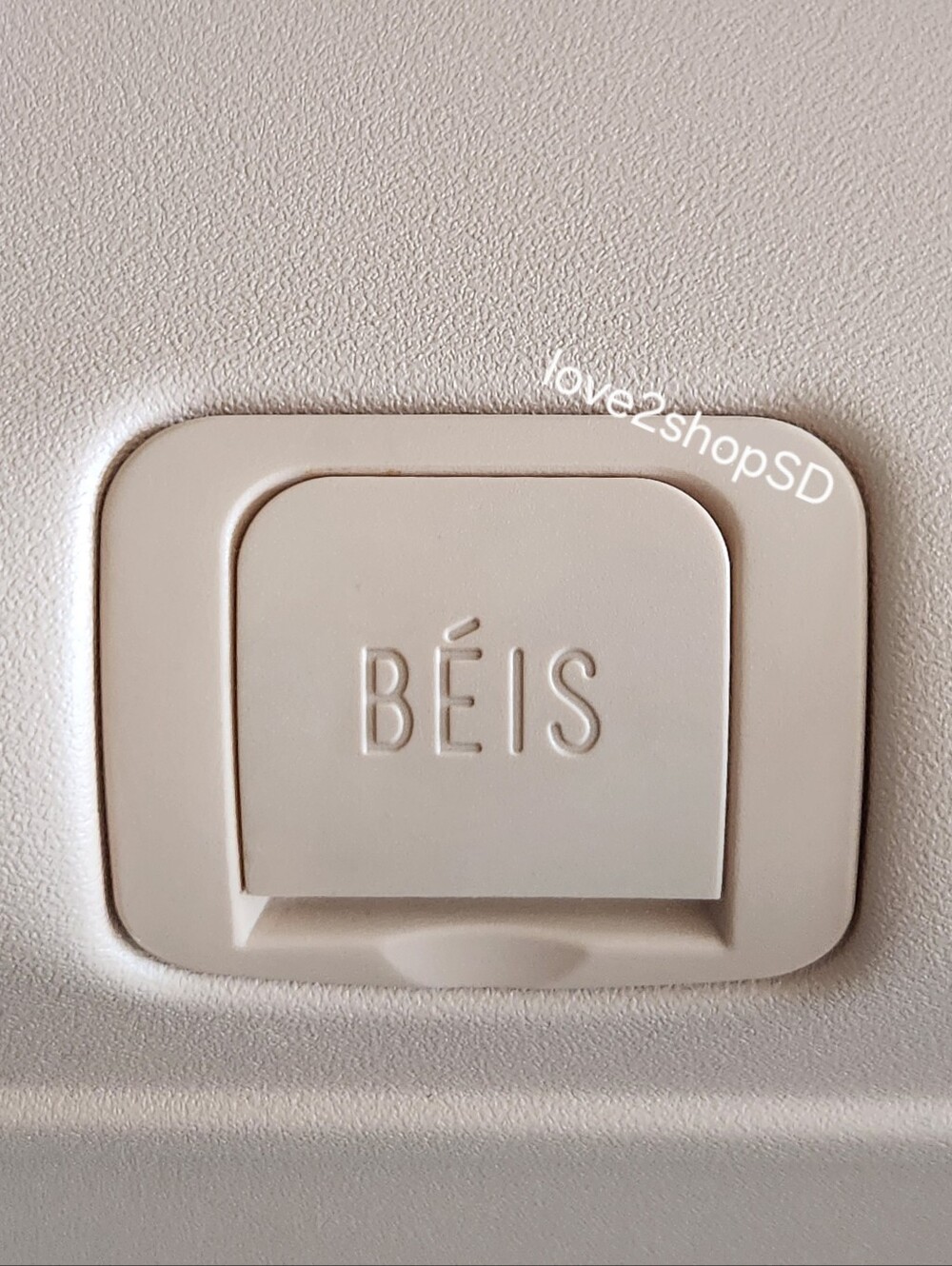 BEIS Large Check In Roller Luggage in Beige NWT Unused - Picture 6 of 8